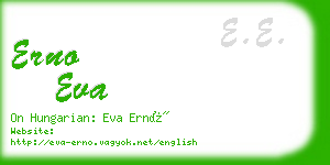 erno eva business card